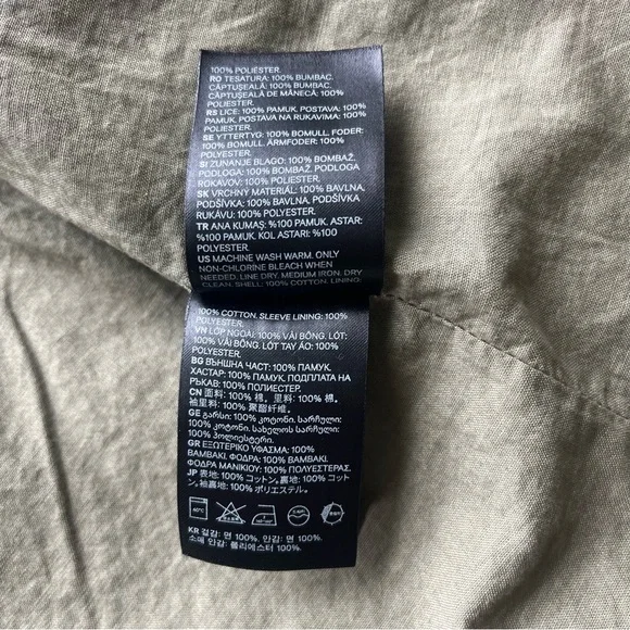 H&M Floral Utility Jacket Women’s Size 8 - Picture 12 of 15